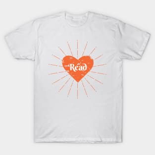 Read Heart - Orange T-Shirt